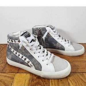 Vintage Havana Fay Women Shoes Sz 6.5 Light Camouflage High Top Sneakers Zip